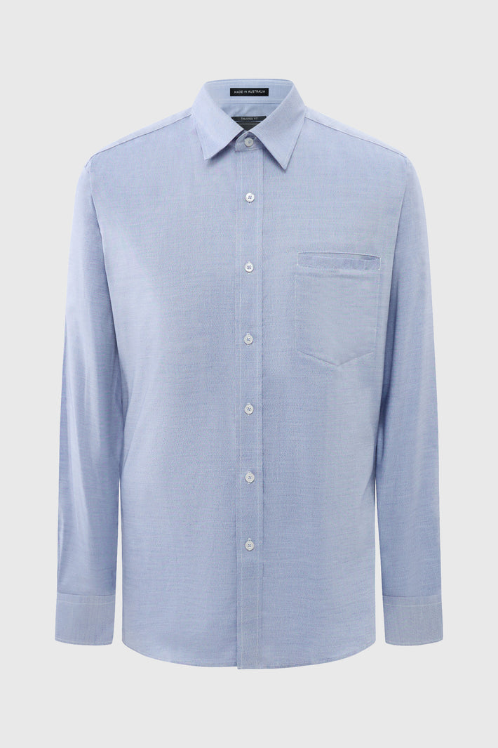 Luiz Shirt Mogano Blue