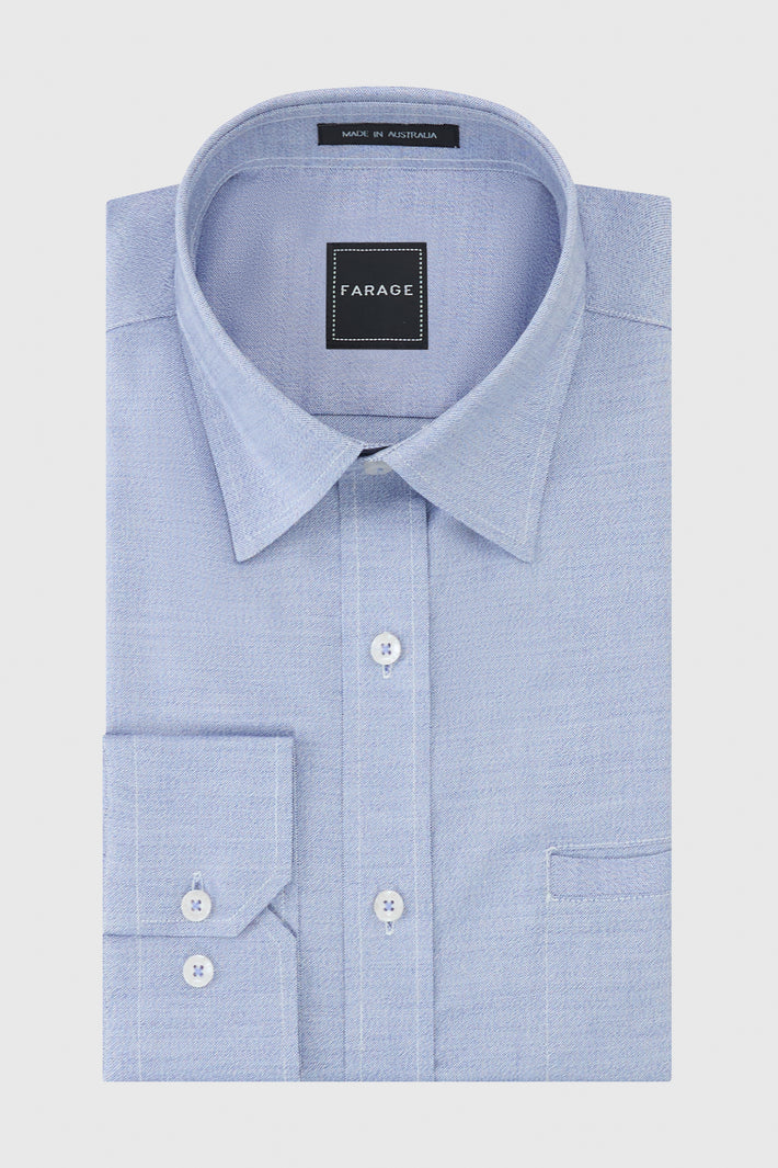 Luiz Shirt Mogano Blue