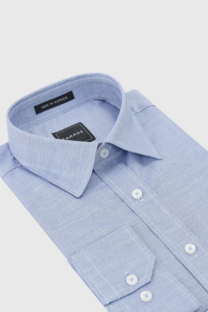 Luiz Shirt Mogano Blue