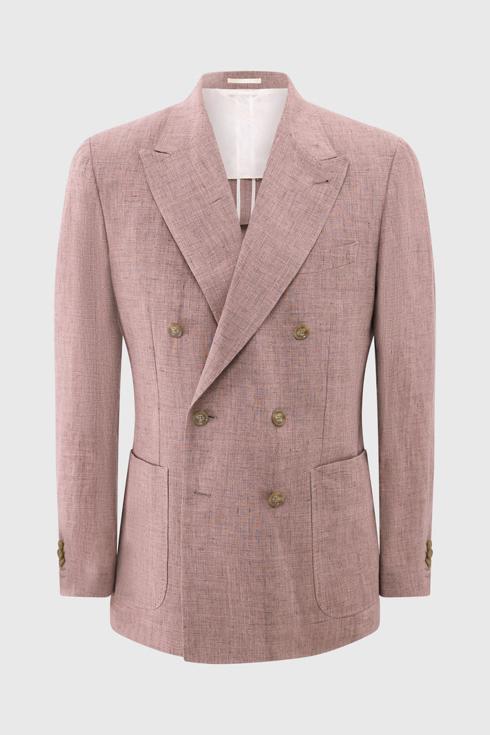 Milan Linen Double Breasted Blazer