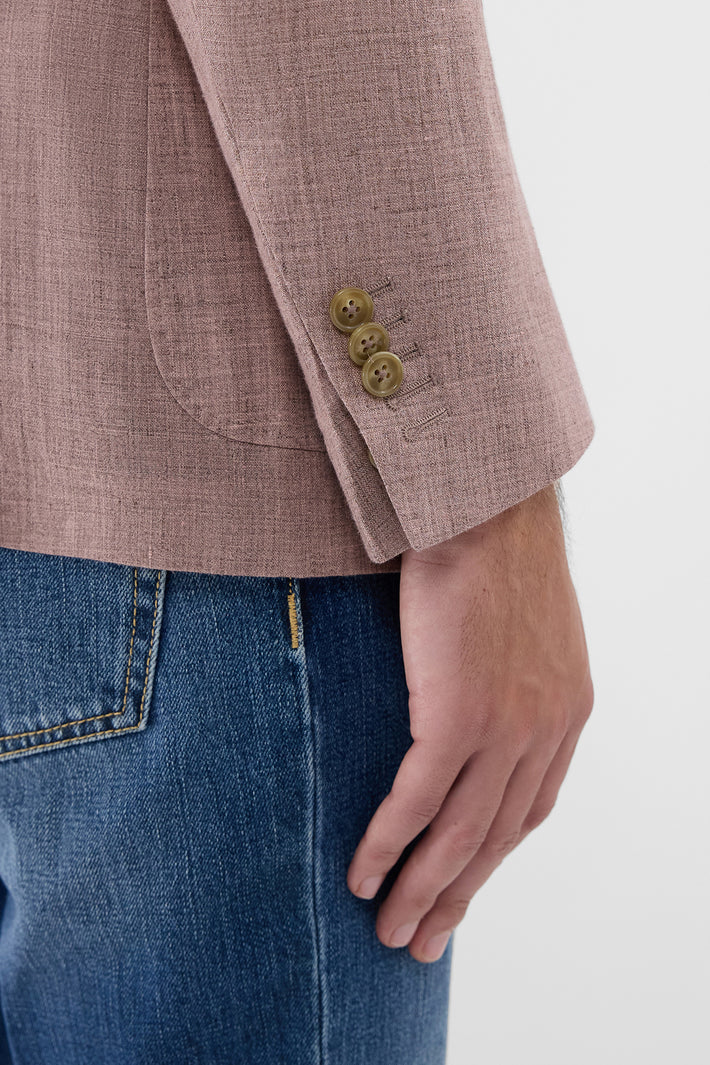 Milan Linen Double Breasted Blazer