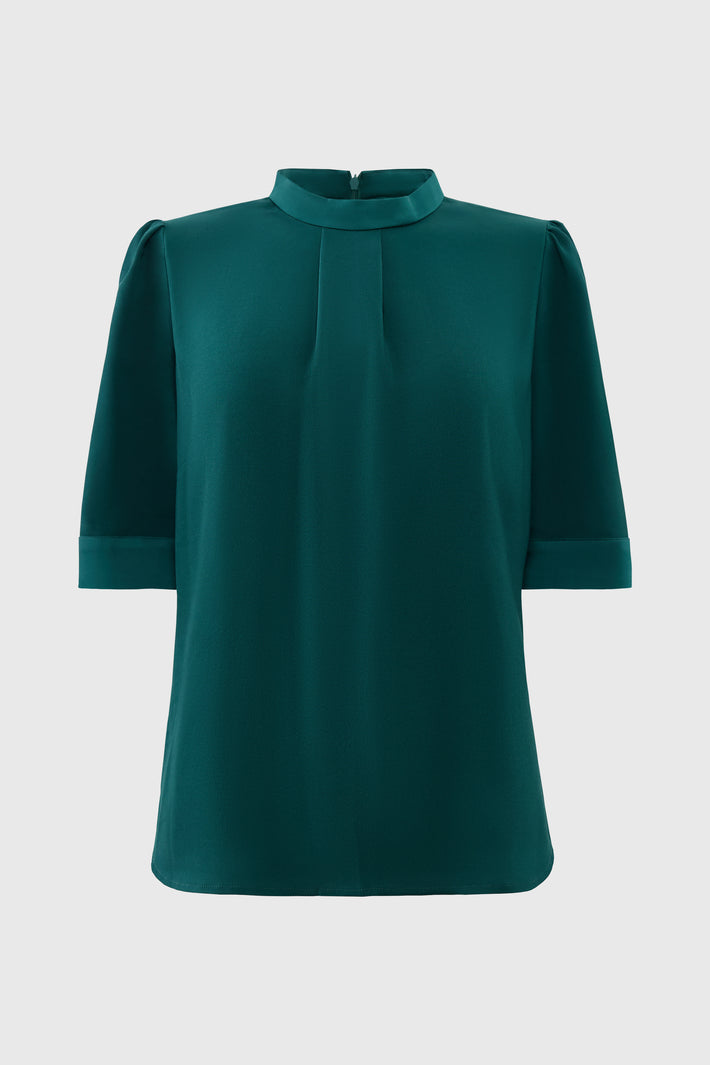 Crepe Short Sleeve Top