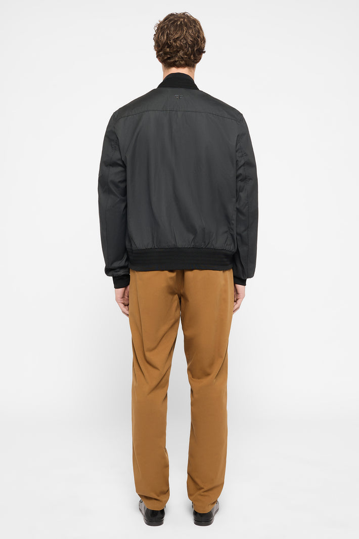 Wax Cotton Bomber Jacket