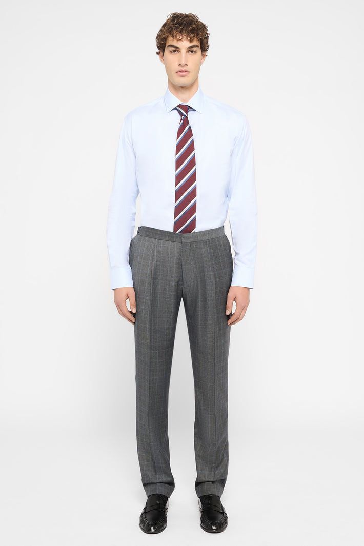 London Notch Lapel Check Suit