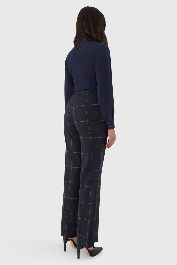 Norah Bow Blouse Navy