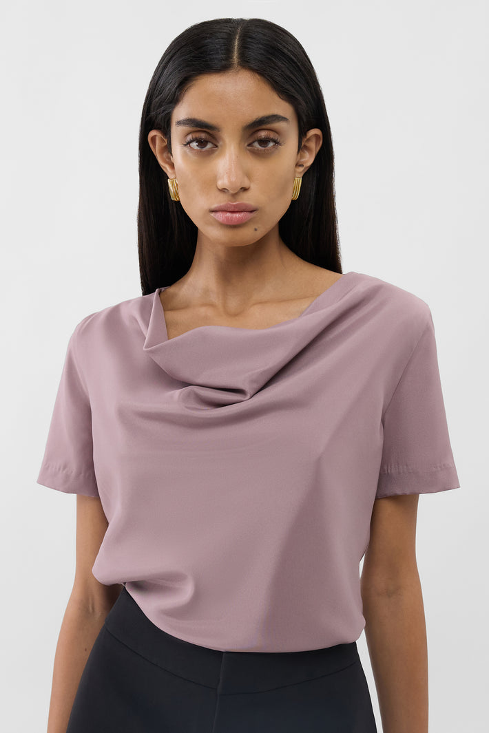 Aleksa Cowl Neck Top