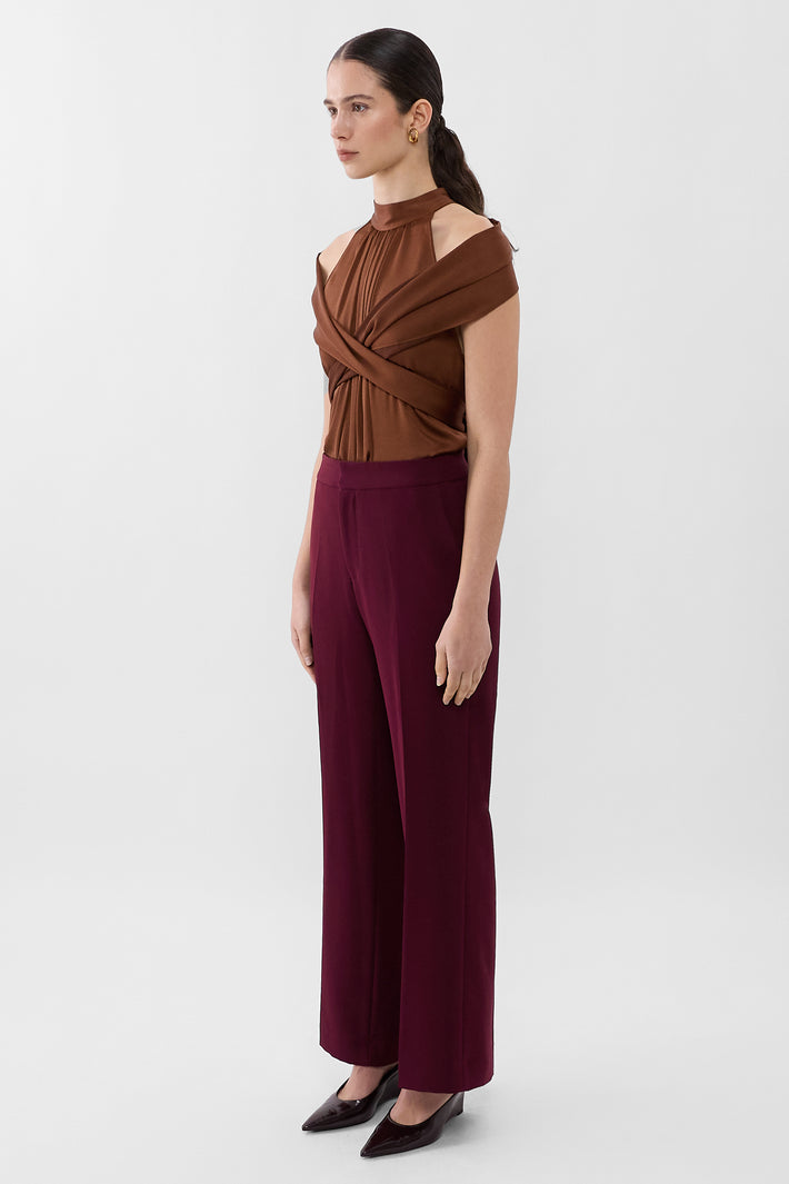 Signature Crepe Wide Leg Trouser