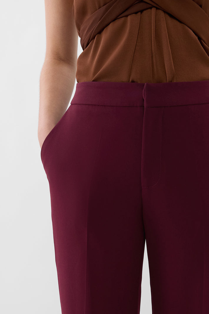 Signature Crepe Wide Leg Trouser