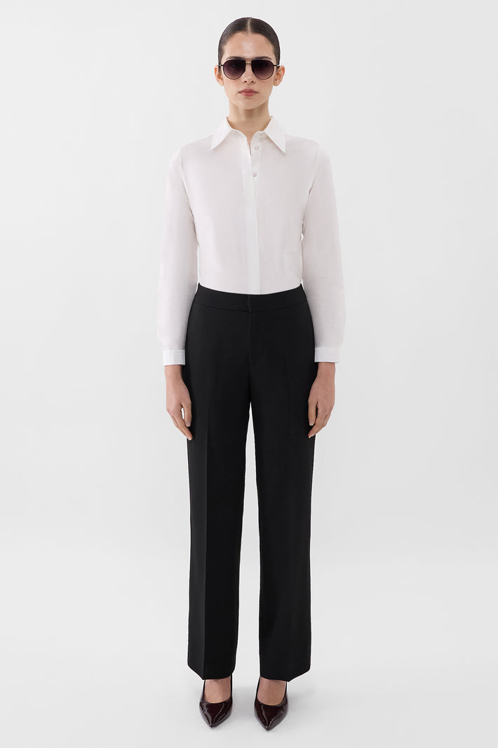 Signature Crepe Wide Leg Trouser