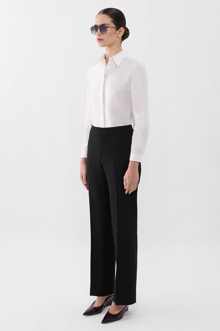 Signature Crepe Wide Leg Trouser