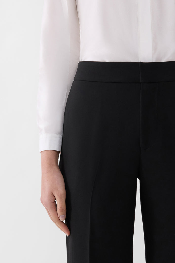 Signature Crepe Wide Leg Trouser