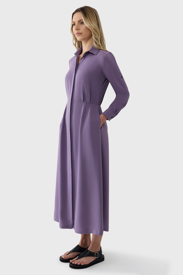 Cinched Waist Shirtdress