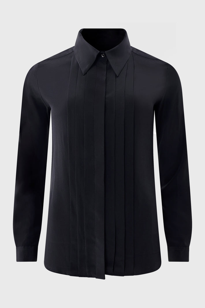 Pleated Panel Blouse