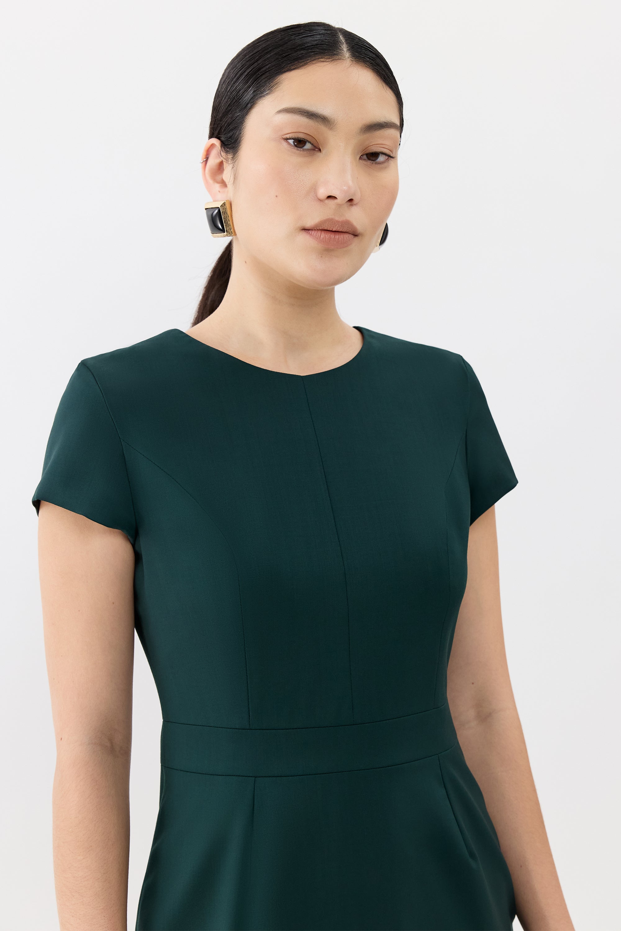 Signature Cap Sleeve Dress Farage Signature Cap Sleeve Dress Farage