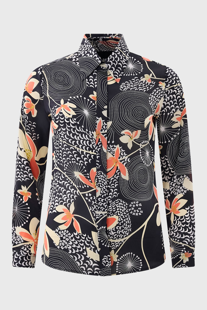 Abstract Floral Shirt