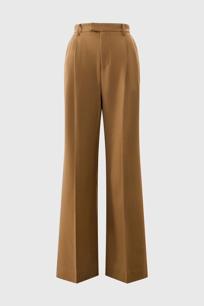 Pleated Wide Leg Trouser