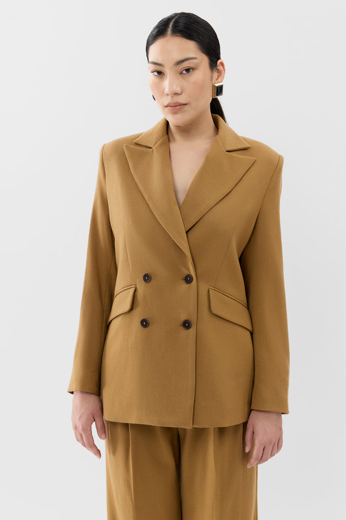 Wide Peak Lapel DB Blazer