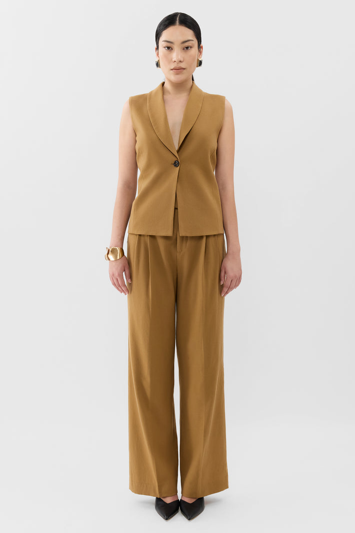 Wide Peak Lapel Waistcoat