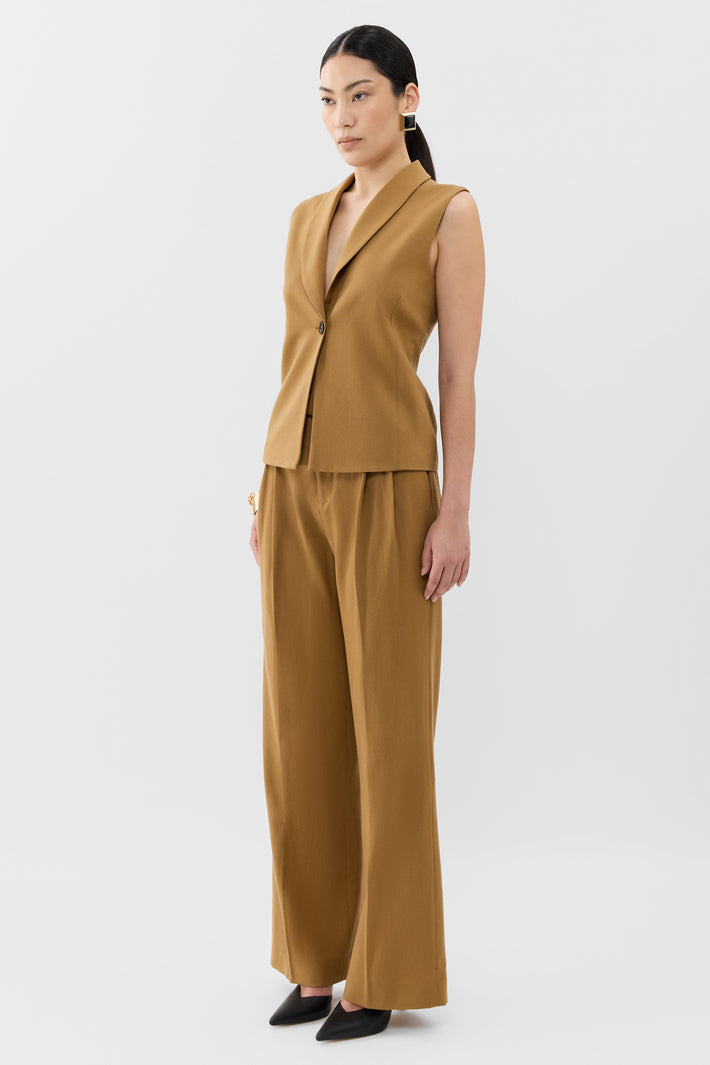 Wide Peak Lapel Waistcoat