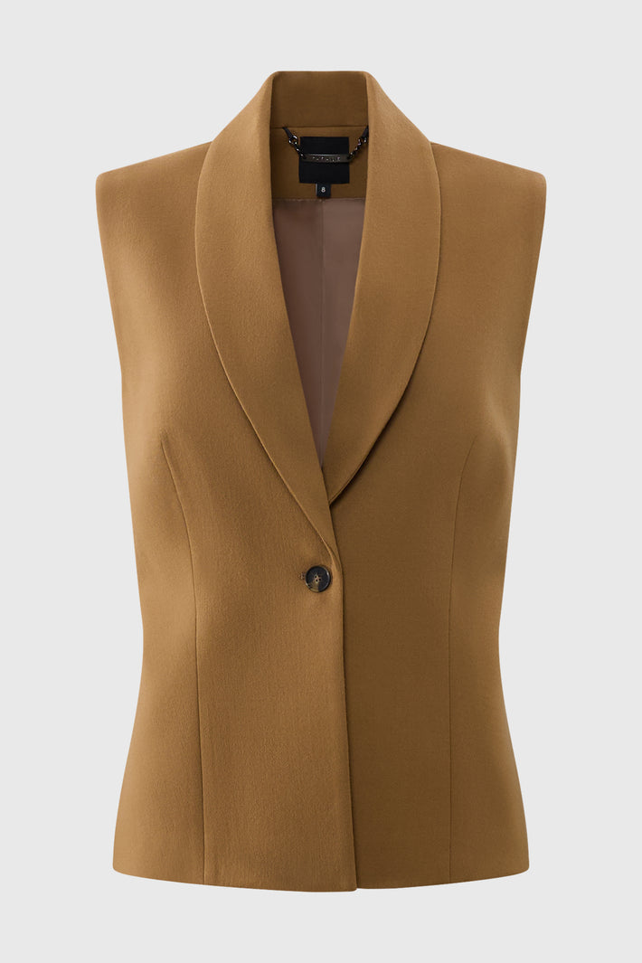 Wide Peak Lapel Waistcoat