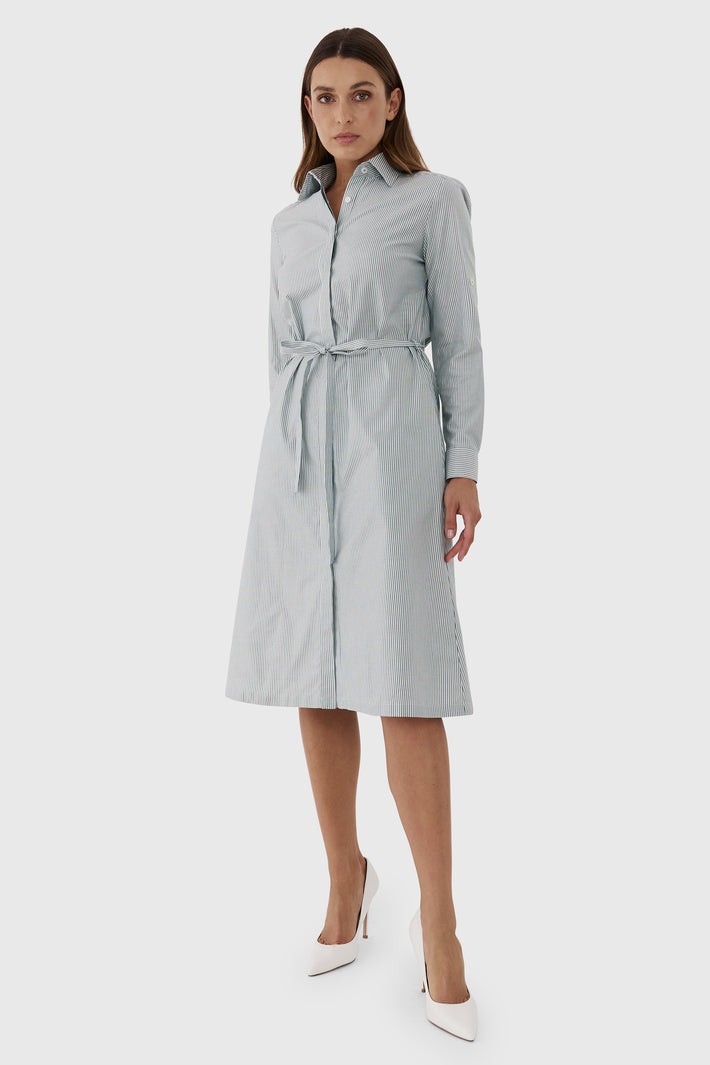 Olivia Stripe Shirtdress