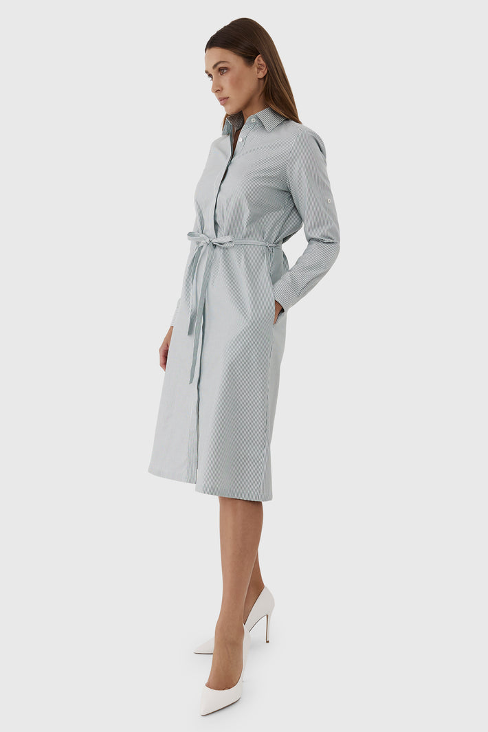 Olivia Stripe Shirtdress