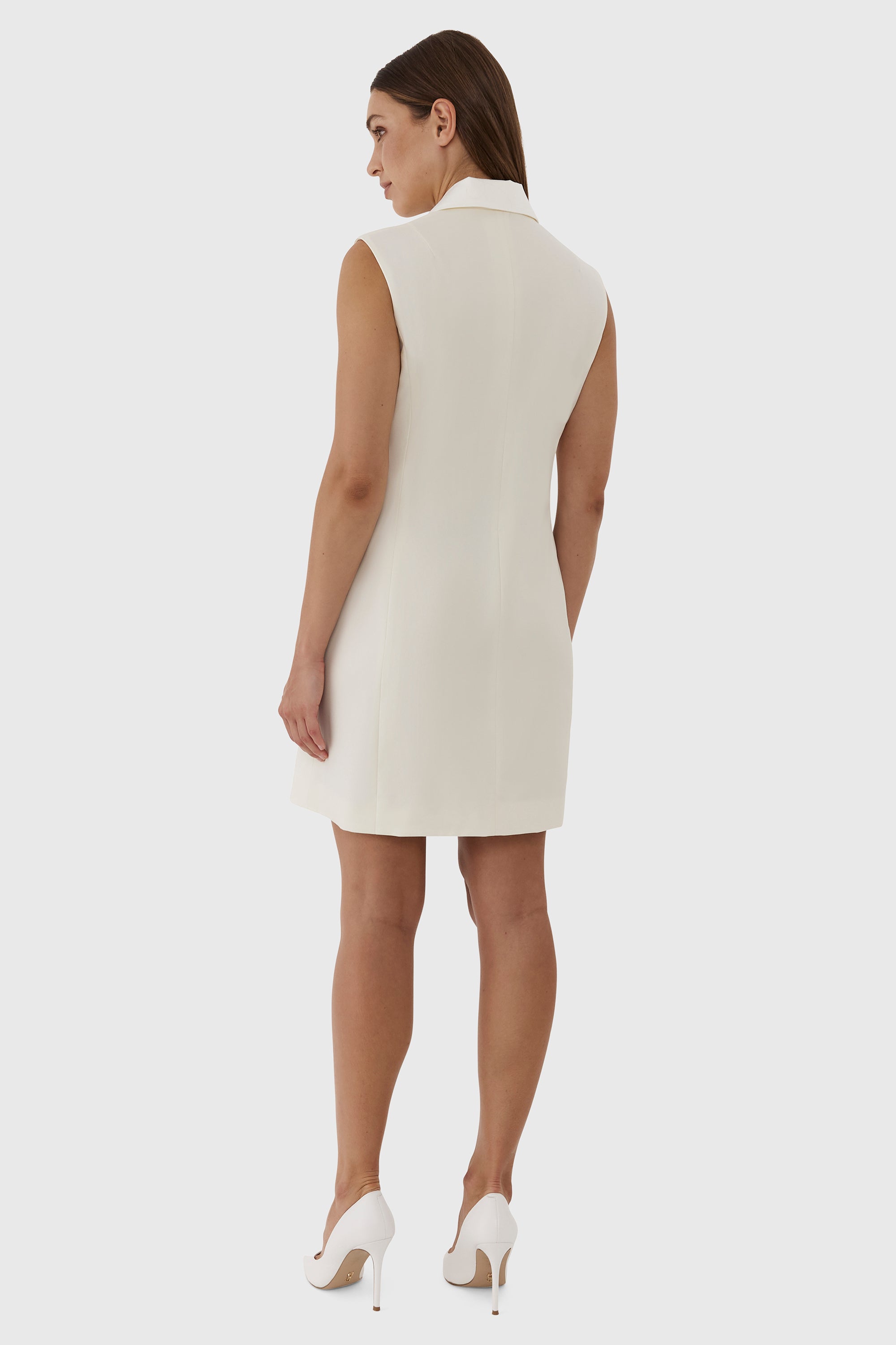 Ivory tuxedo dress hotsell