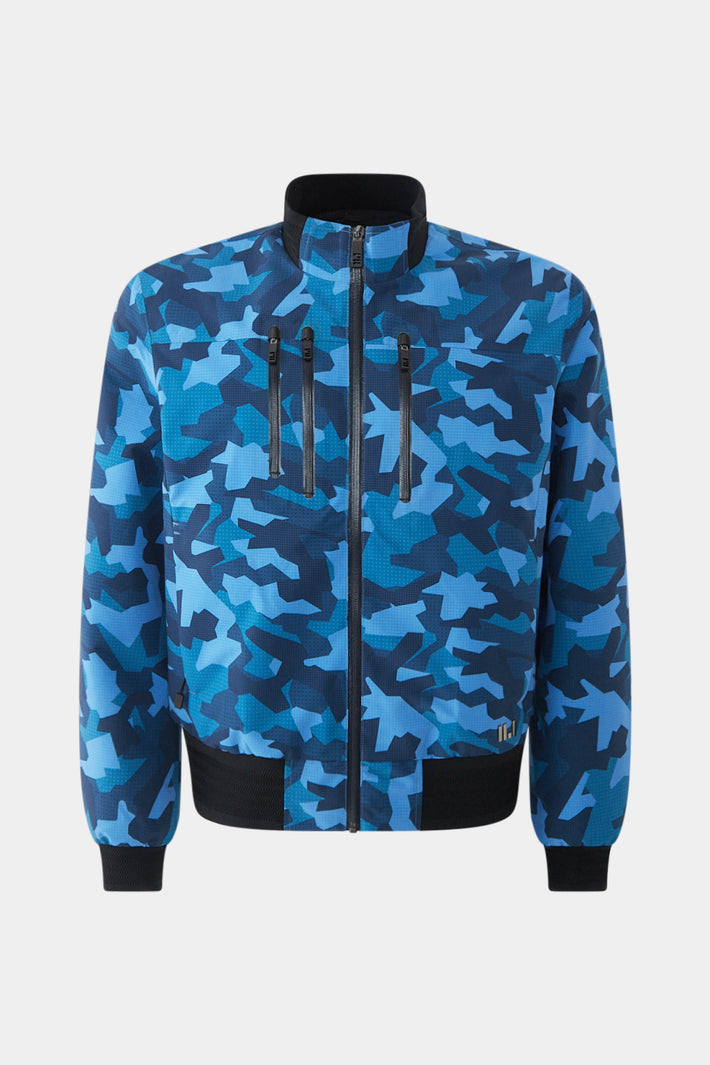 Printed Technical Bomber Jacket