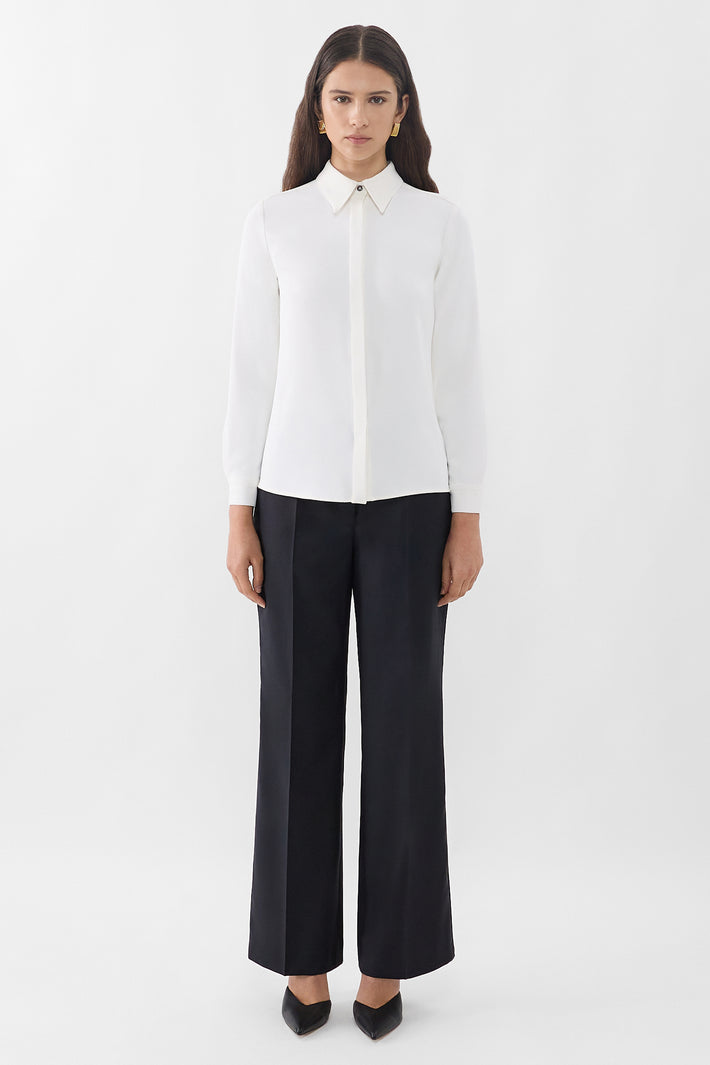 Classic Natalie Blouse - White