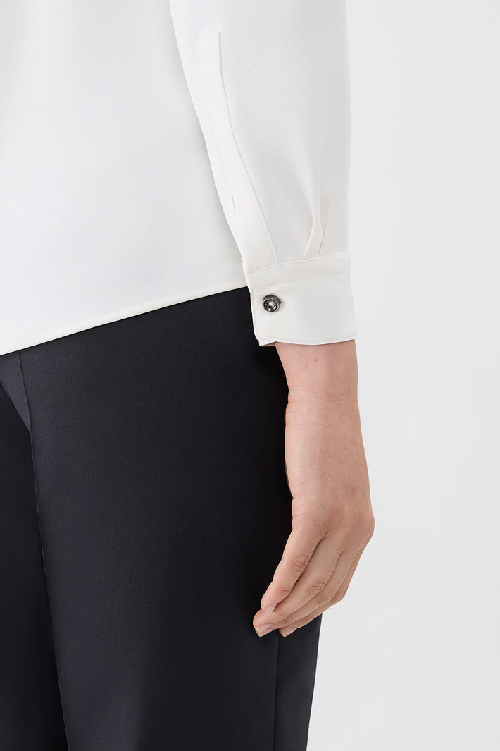 Classic Natalie Blouse - White