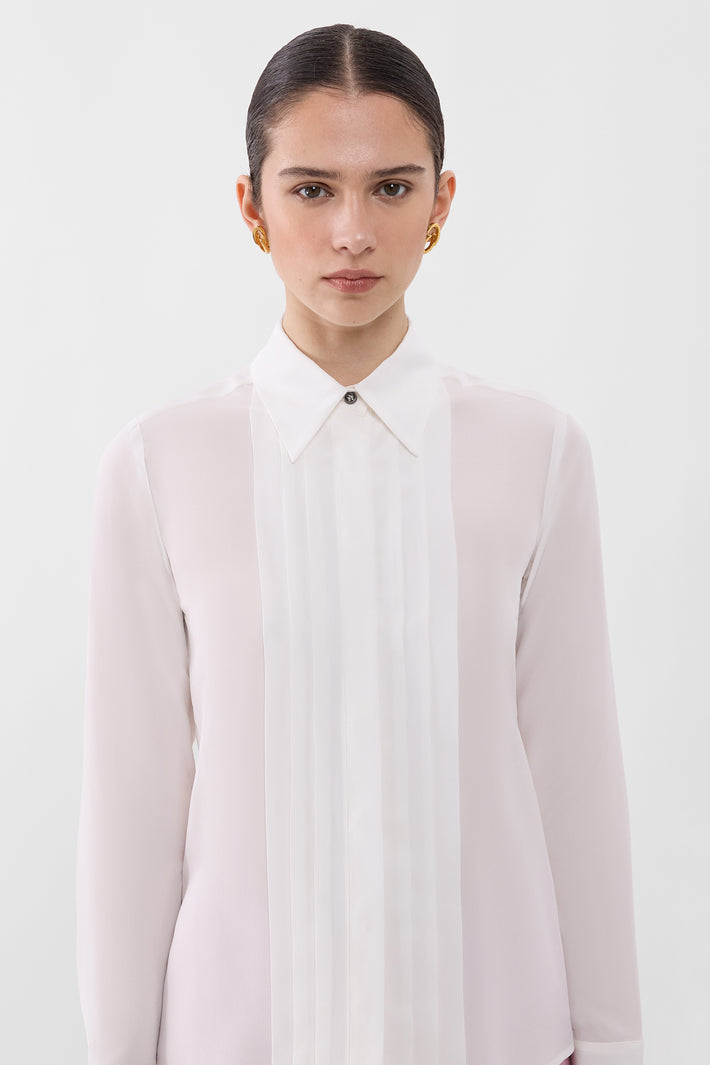 Pleated Panel Blouse