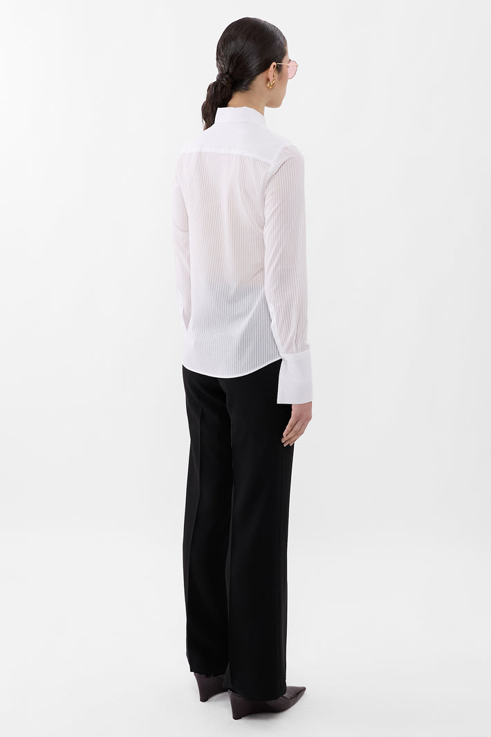 Classic Shirt Sheer Stripe