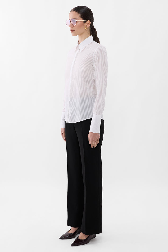 Classic Shirt Sheer Stripe