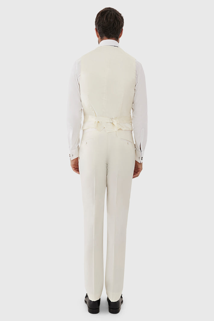London Tuxedo Waistcoat Ivory