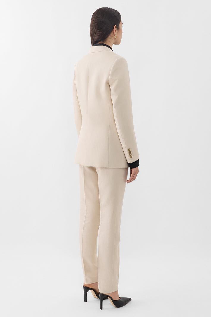 Relaxed Cotton Drill Blazer