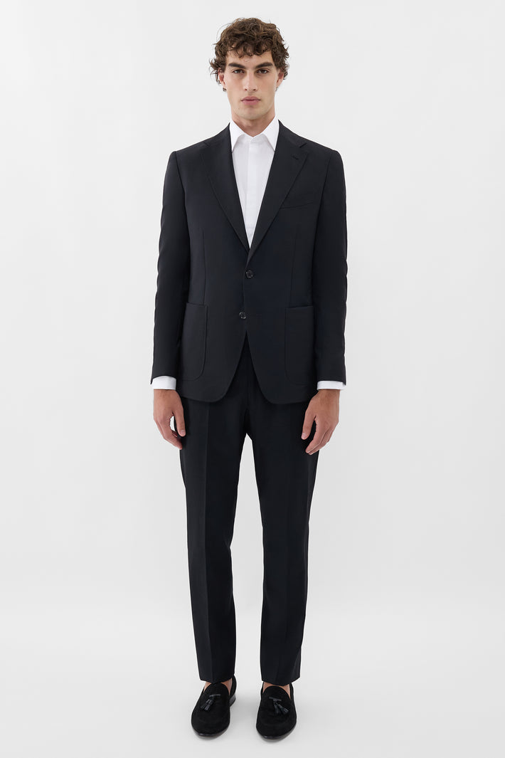 Signature Light Wool Textured Blazer