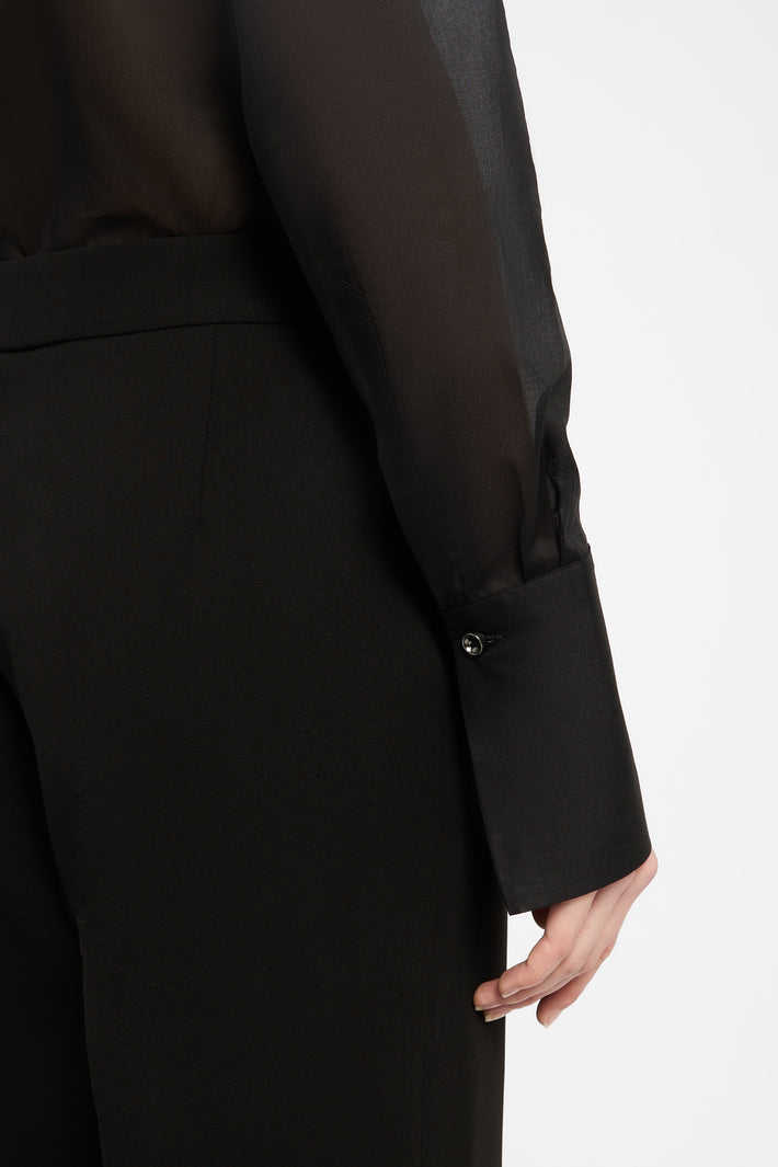 Light Sheer Ruffle Shirt