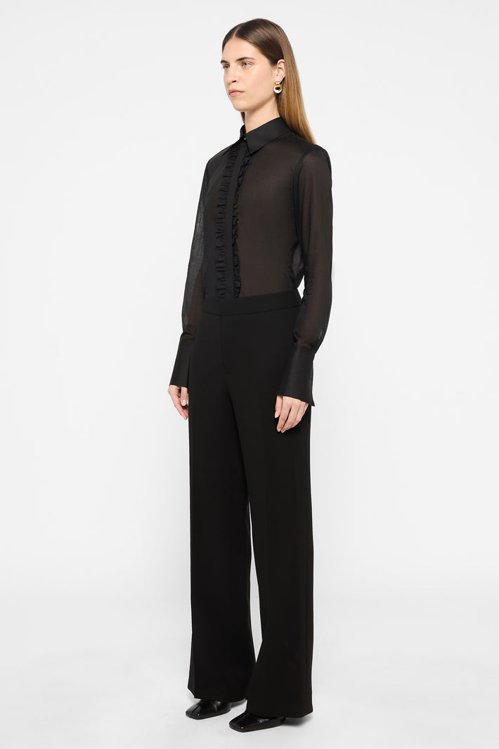 Light Sheer Ruffle Shirt