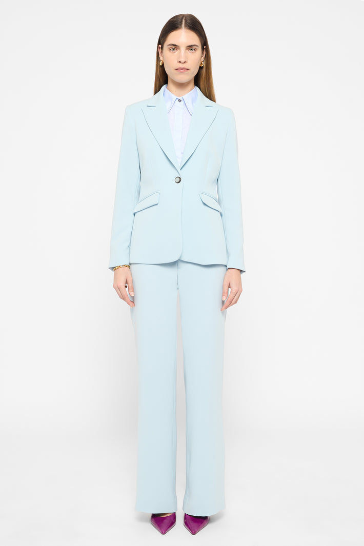 Signature Wide Leg Crepe Trouser