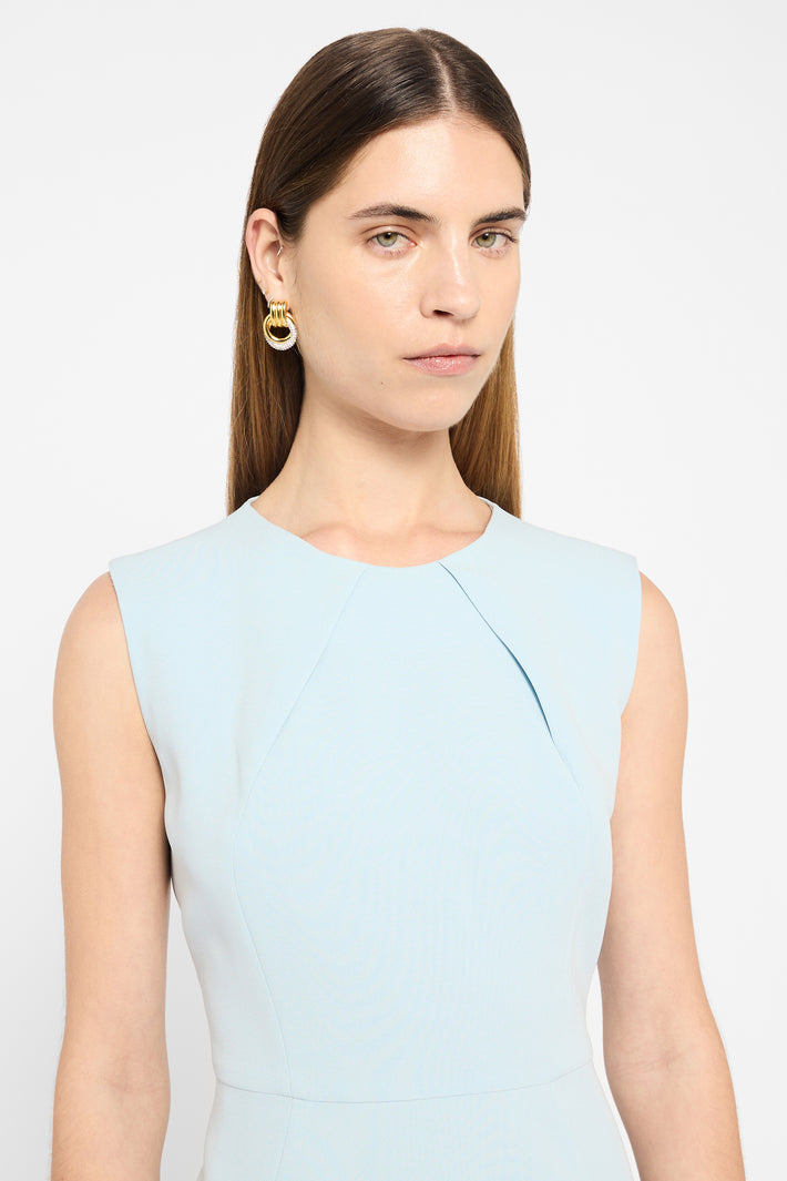 Signature Sleeveless Crepe Dress