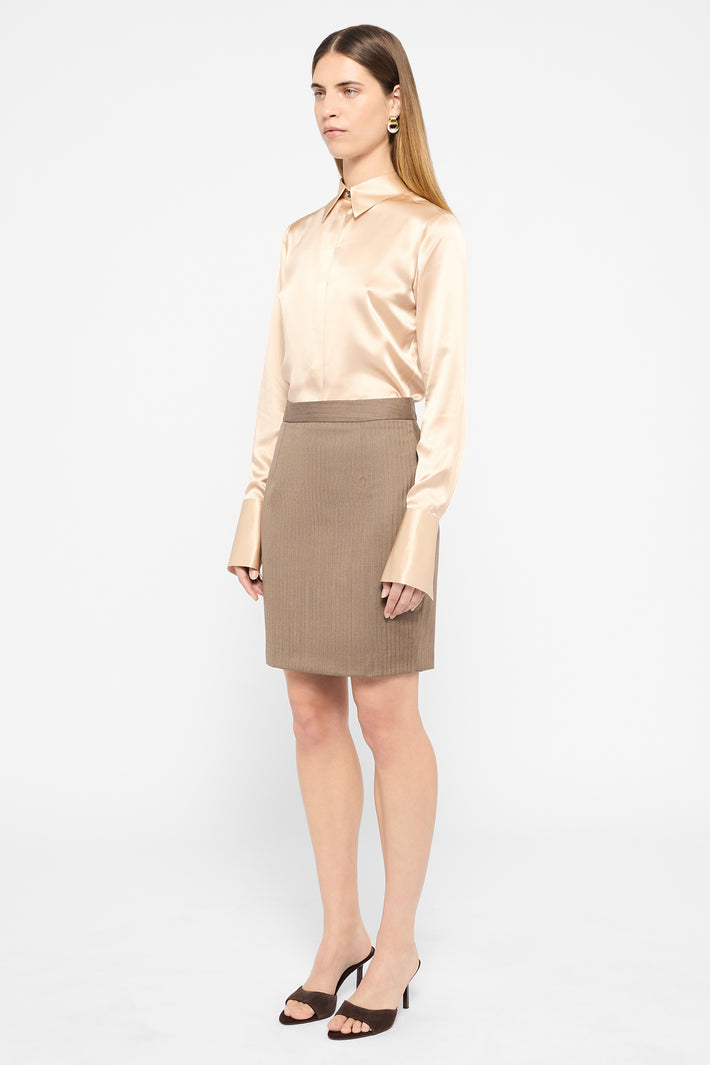 Italian Wool Short Skirt