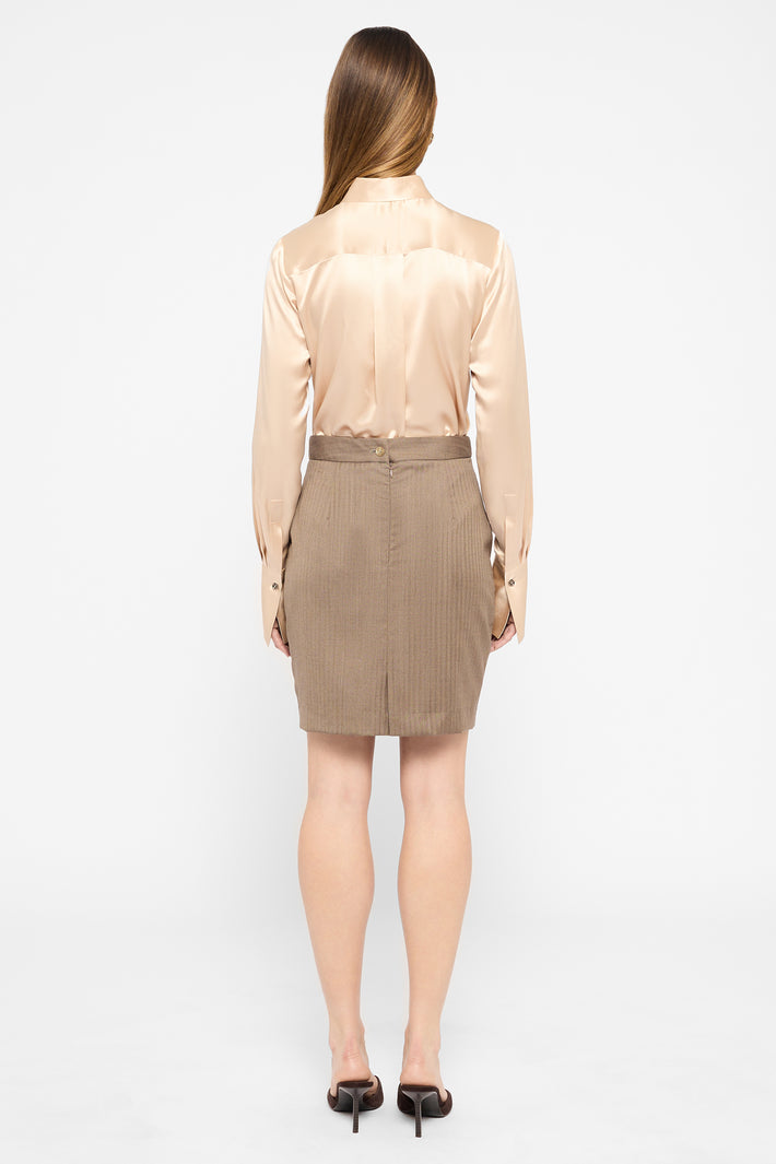 Italian Wool Short Skirt