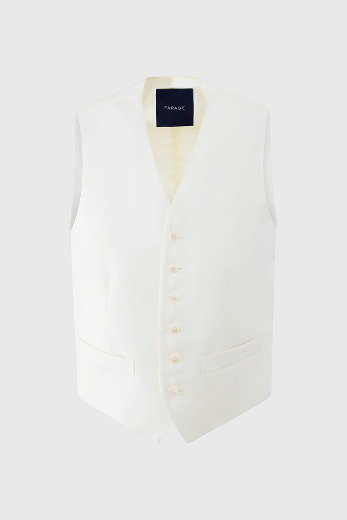 London Tuxedo Waistcoat Ivory