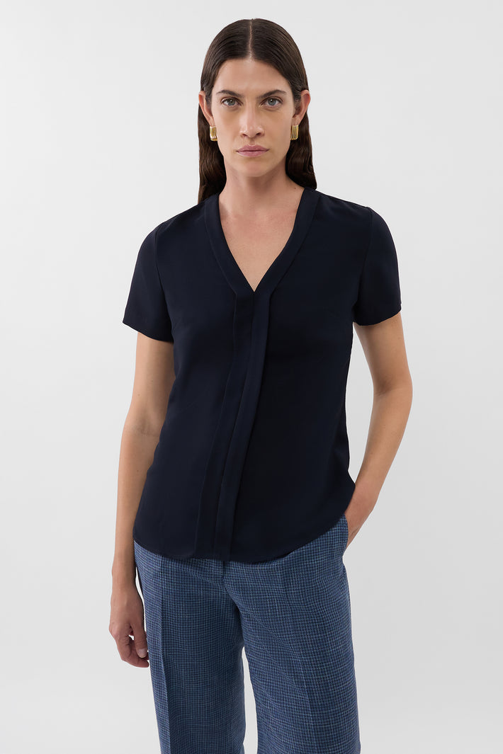 Panel V Neck Top