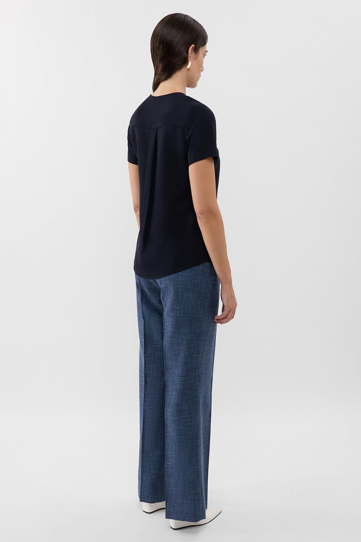 Panel V Neck Top