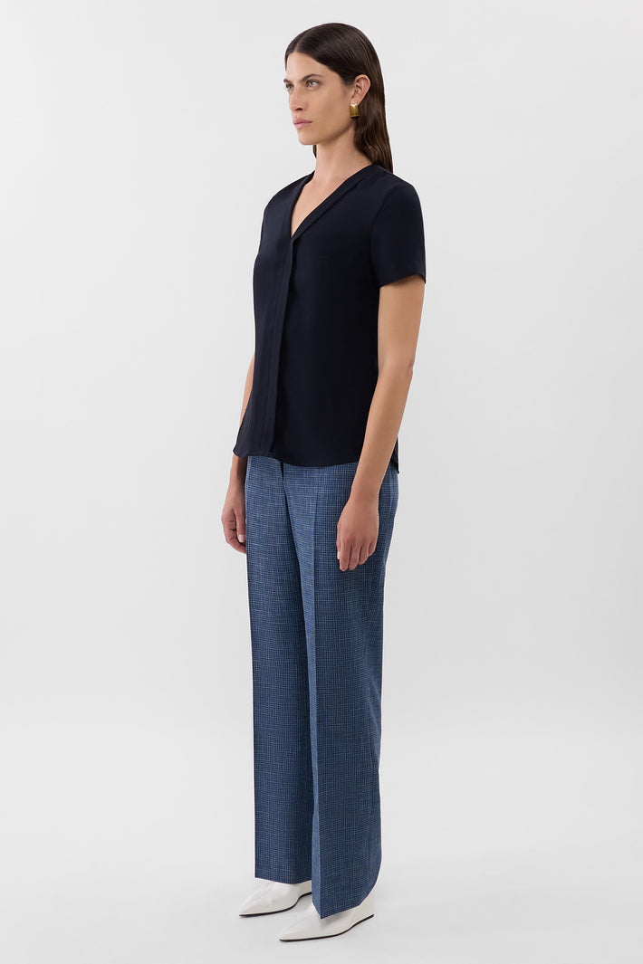 Panel V Neck Top