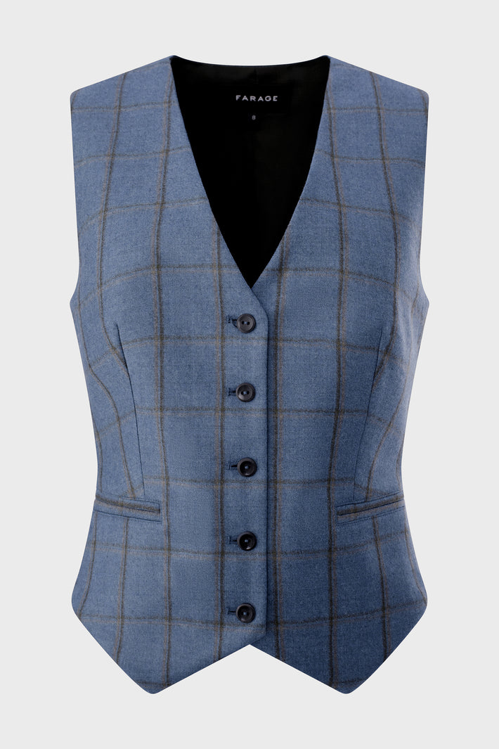 Florence Check Waistcoat