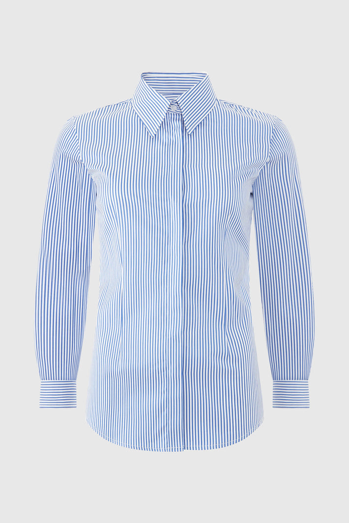 Tara Shirt Stripe Blue