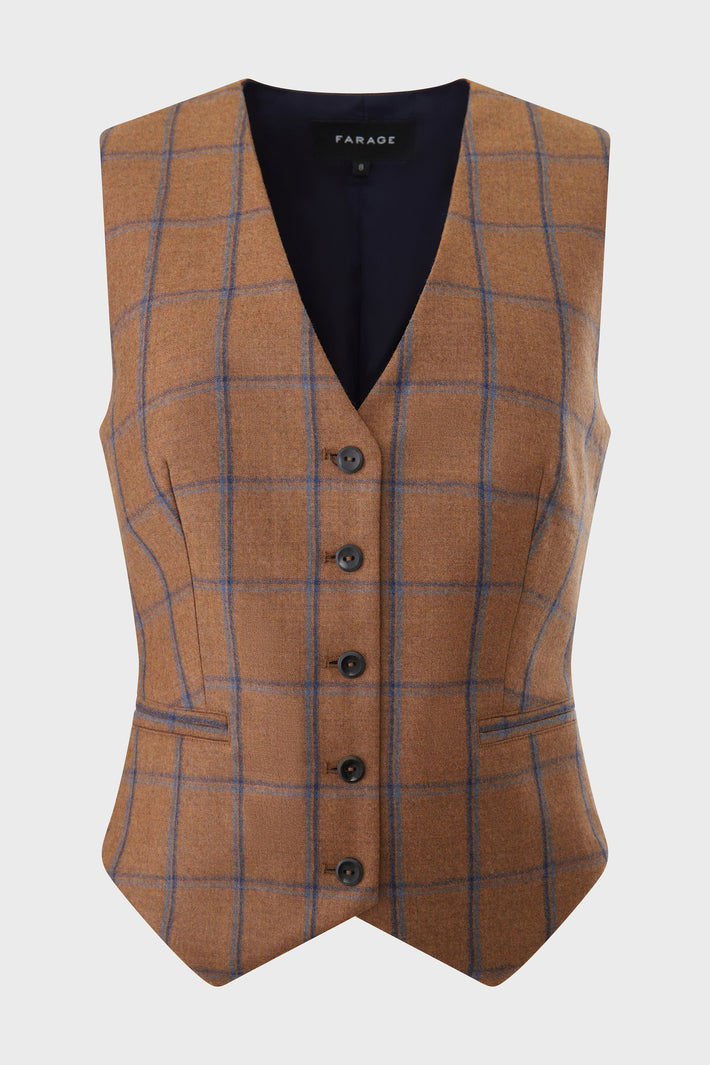 Florence Check Waistcoat