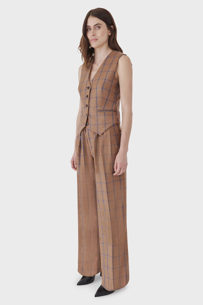 Florence Check Waistcoat